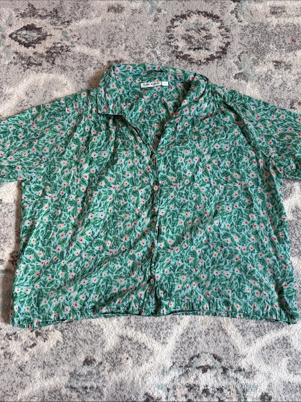 Roller Rabbit Floral Button Down
